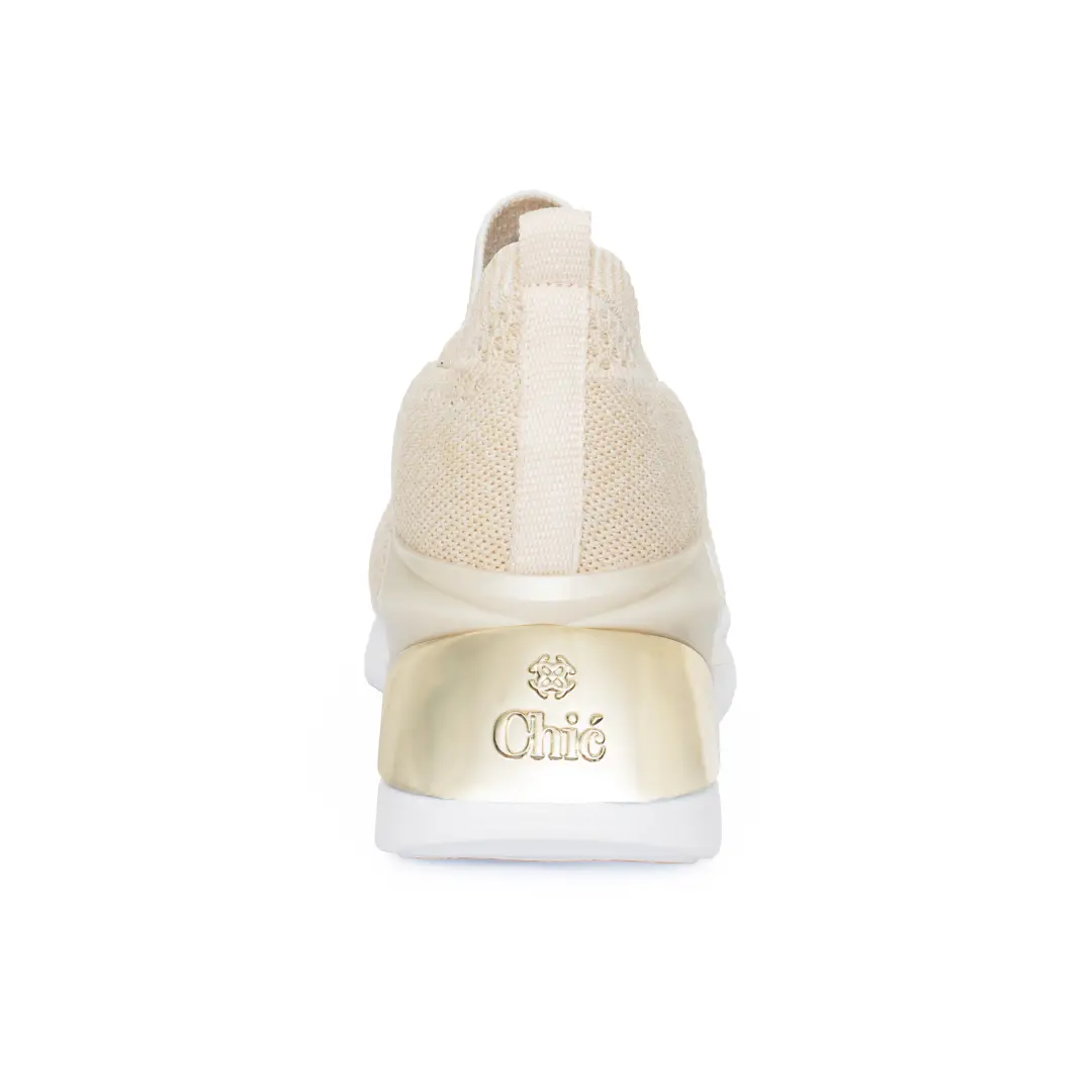 Chic Knit Slip-On Wedge Sneaker